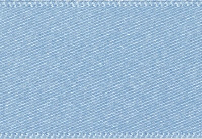 2.5 Light Blue Double Face French Satin Ribbon