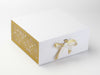 Sample Gold Snowflakes FAB Sides® Featured on White XL Deep Gift Box