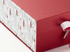 Xmas Tree Modern FAB Sides® Featured on Red XL Deep Gift Box Close Up