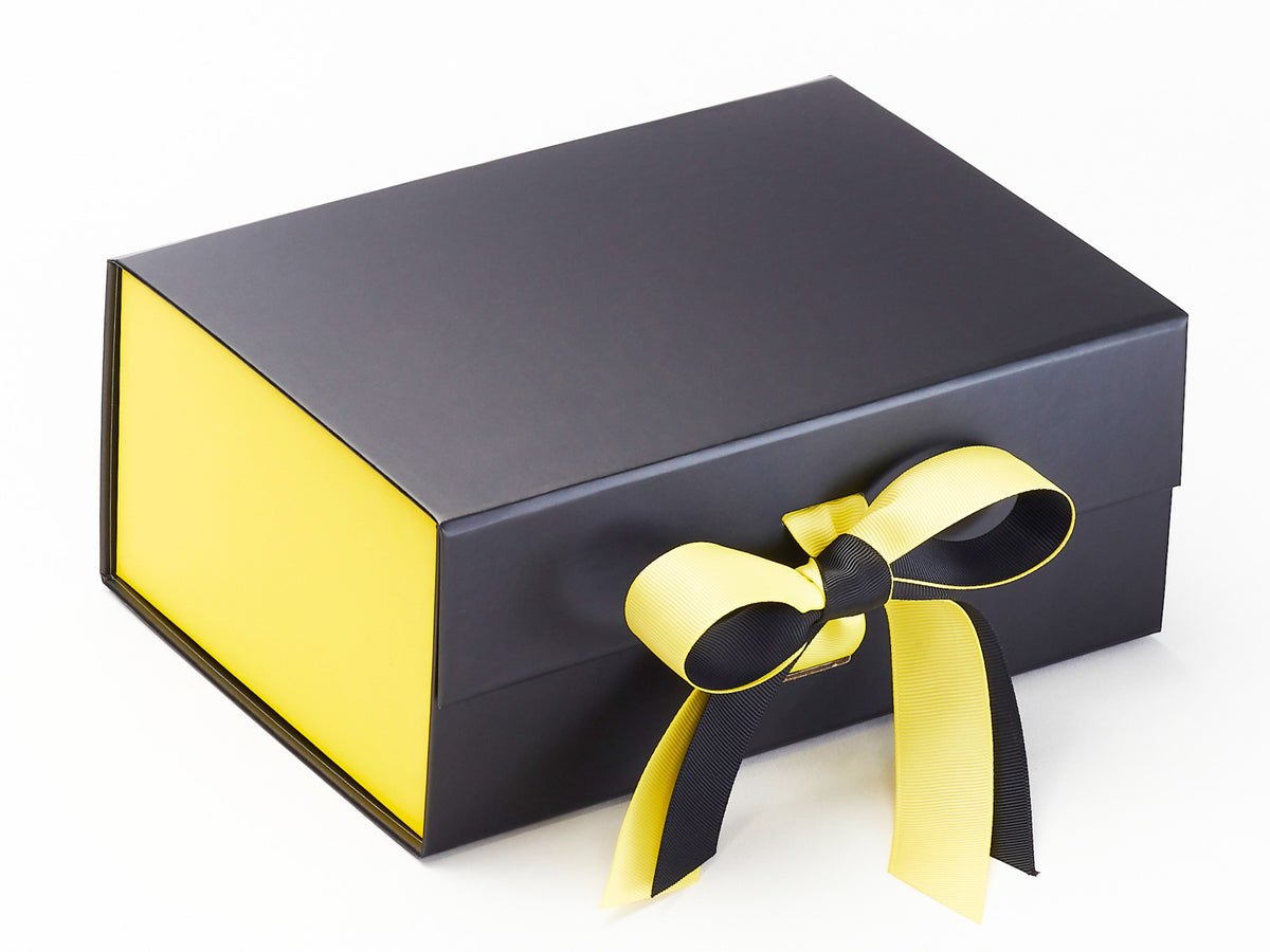 Matt Lemon Yellow Wrapping Paper, 100% Recycled & Recyclable, Eco