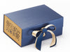 Sample Gold Snowflakes FAB Sides® Featured on Navy A5 Deep Gift Box