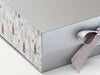 Xmas Tree Modern FAB Sides® Featured on Silver A4 Deep Gift Box Close Up