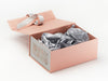 Silver Tissue Paper Featured with Rose Gold Gift Box and Silver Snowflakes FAB Sides®