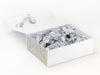 Silver Tissue Paper Featured with White Gift Box and Silver Snowflakes FAB Sides®