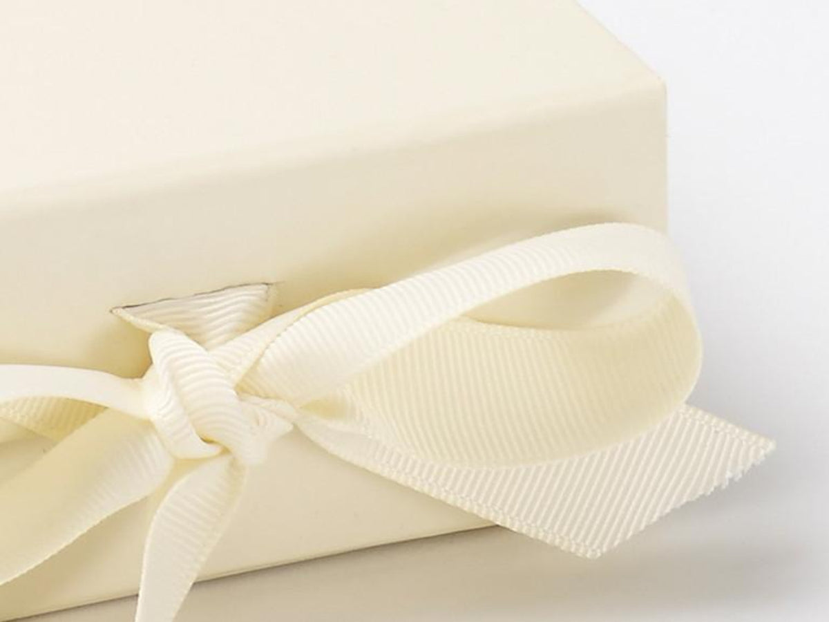 Cream Grosgrain Ribbon