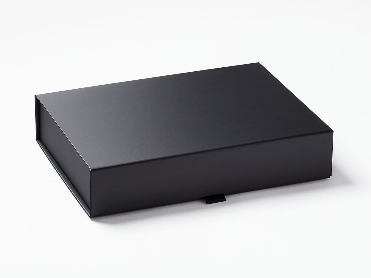 Luxury Packaging - Black A4 Folding Gift Boxes from Foldabox