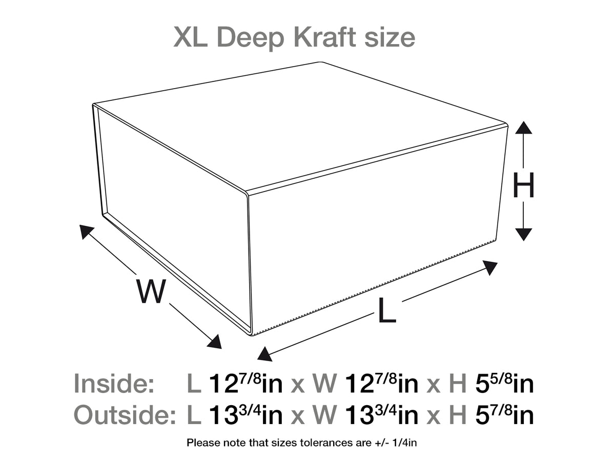 Natural Kraft Medium Gift Boxes no ribbon