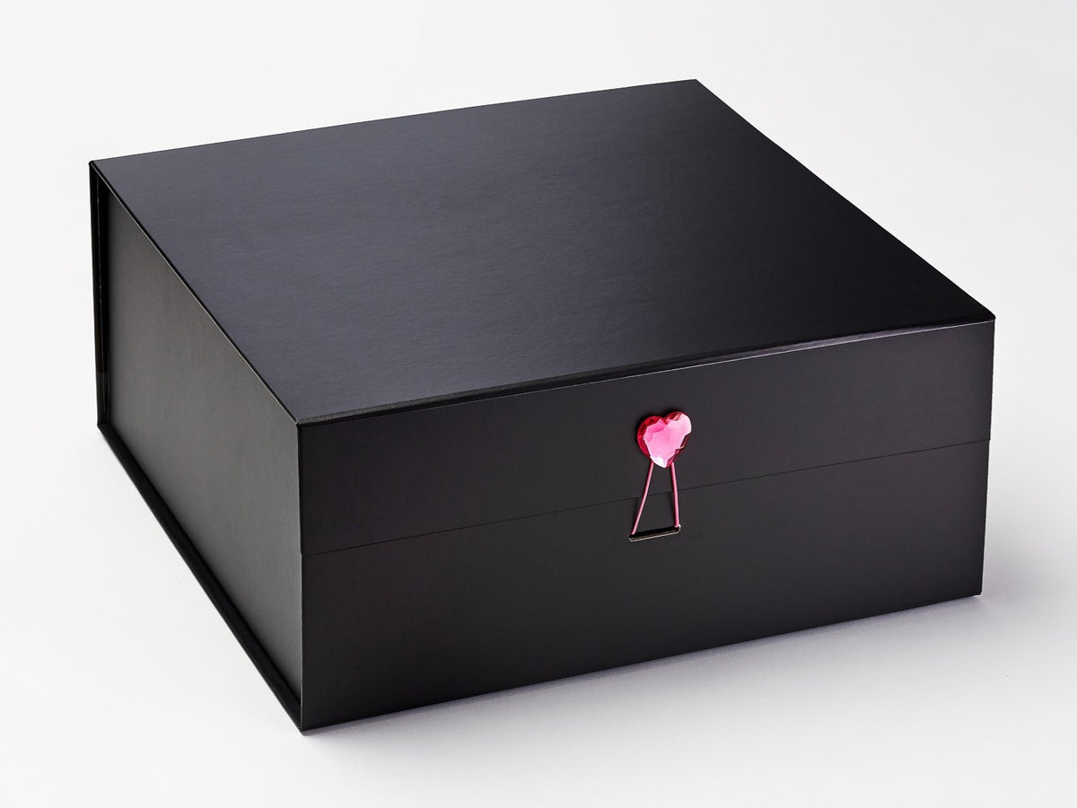Sample Pink Spinel Heart Gemstone Gift Box Closure