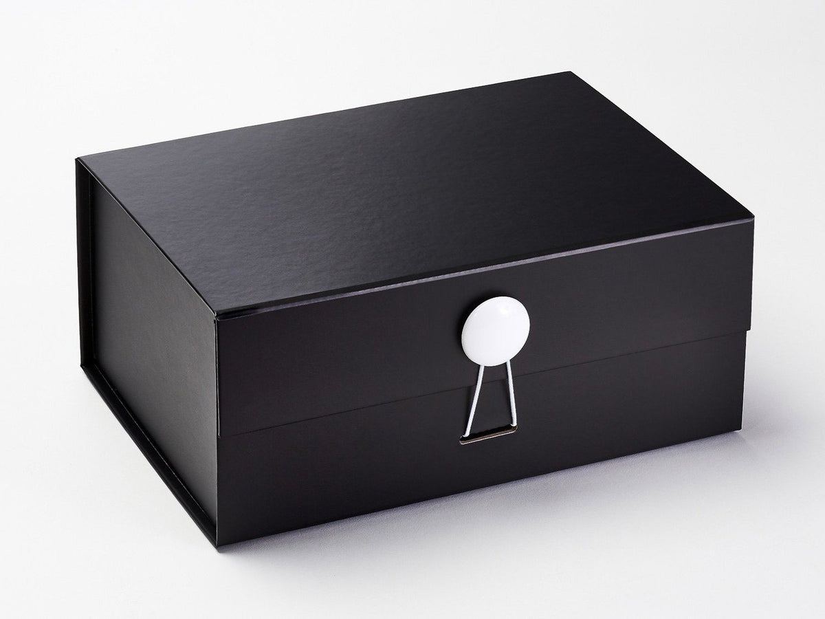 Black A5 Deep Gift Boxes with changeable ribbon