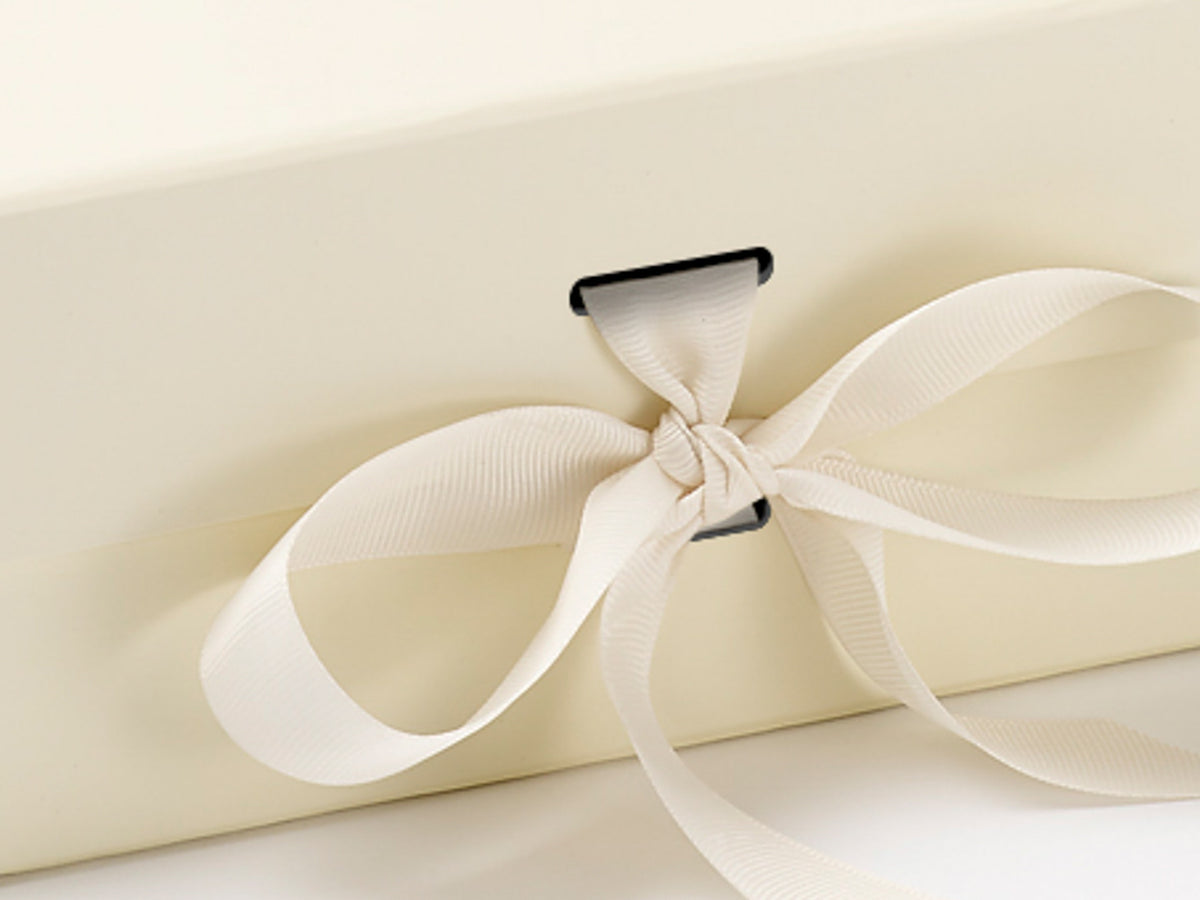 Silver A5 Deep Gift Boxes with changeable ribbon