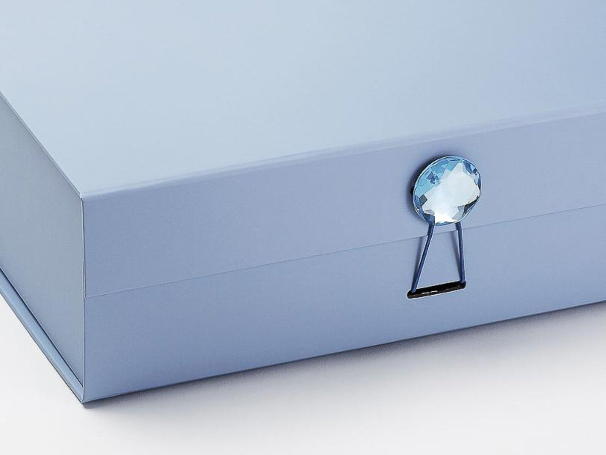 Sample - Powder Blue A5 Deep Gift Box - Changeable Ribbon – Gift