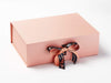 Festive Pheasant Ribbon Featured on Rose Gold Gift Box